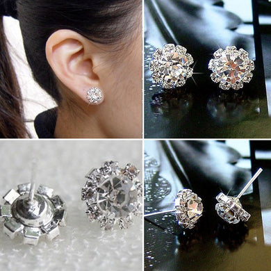 Crystal Flower Earrings