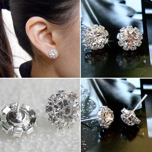 Crystal Flower Earrings