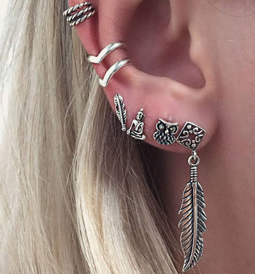 Retro Silver Earrings