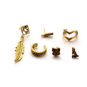 Retro Silver Earrings