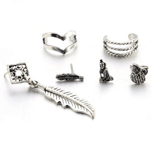 Retro Silver Earrings